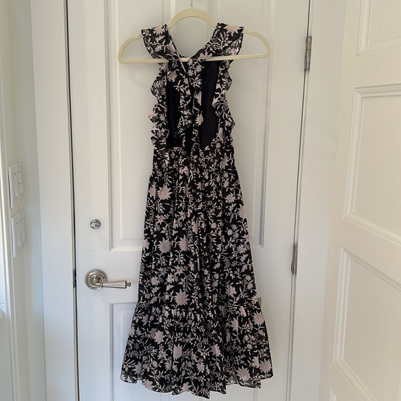 Ulla Johnson black dress w/ flowers; in excellent condition; size 4 - Picture 3 of 4